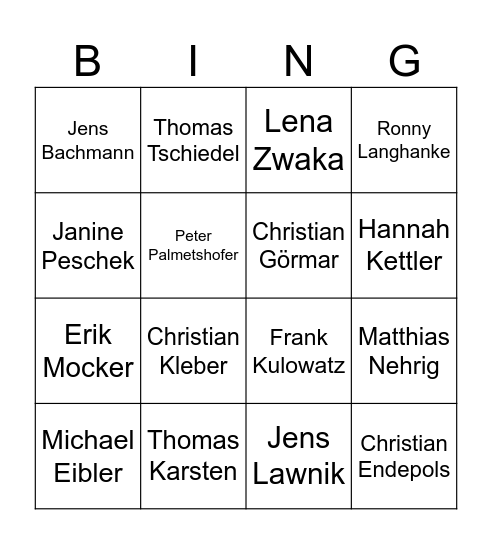 Weihnachtsfeier 2024 Bingo Card