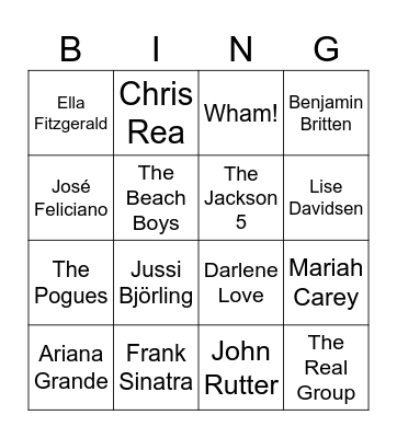 Julebingo! INN 2024 Bingo Card
