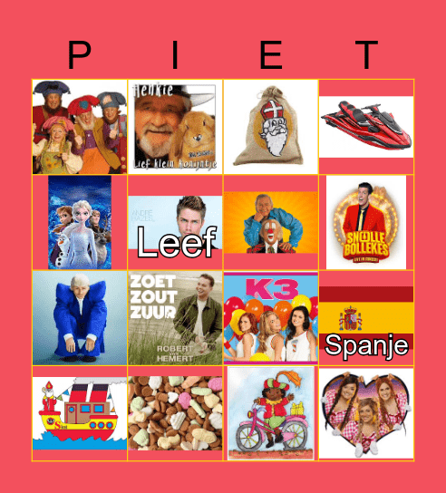 SINTERKLAAS SWINGO Bingo Card