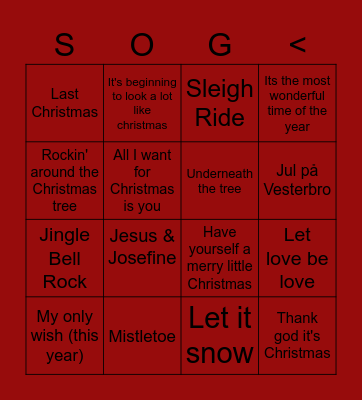 MERRY CHRISTMAS BINGO FUN TIMES Bingo Card
