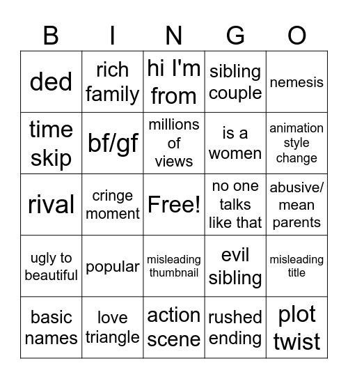 msa Bingo Card