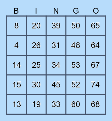 Holiday Bingo 2024 Bingo Card