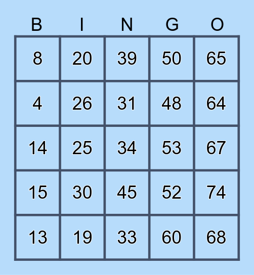 Holiday Bingo 2024 Bingo Card