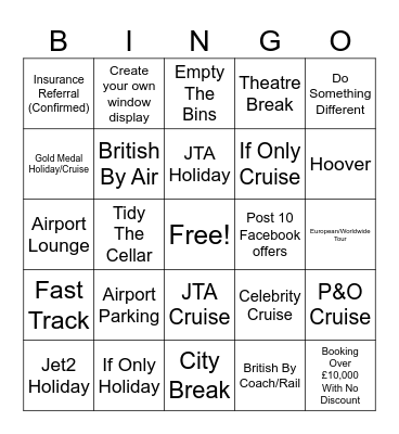 Bag Half A Day Off Bingo Card