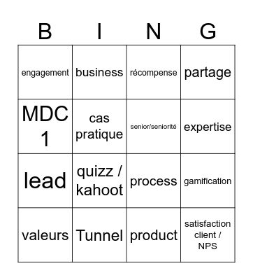 MDC NIGHT Bingo Card