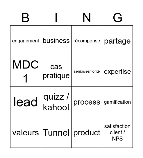 MDC NIGHT Bingo Card