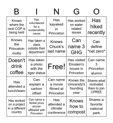 Find Someone Who... Bingo Card