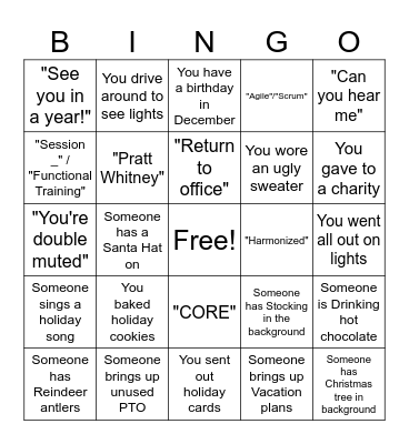 DLDP Alumni Holiday Party Bingo Card