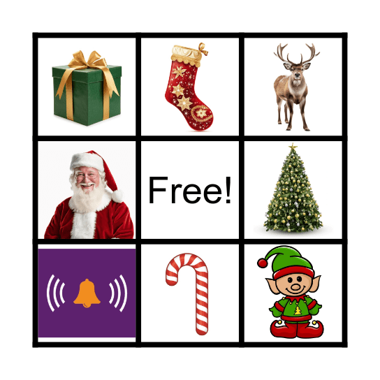 Christmas Game Bingo Card