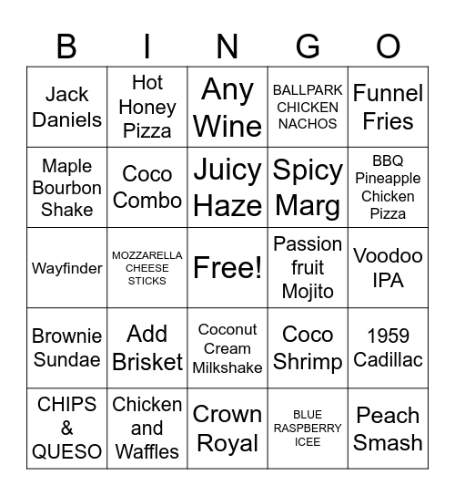 Server Bingo Card