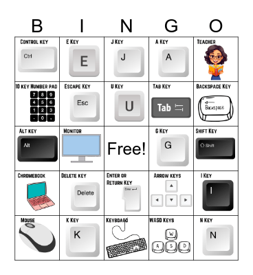 Computer Lab Bingo Card