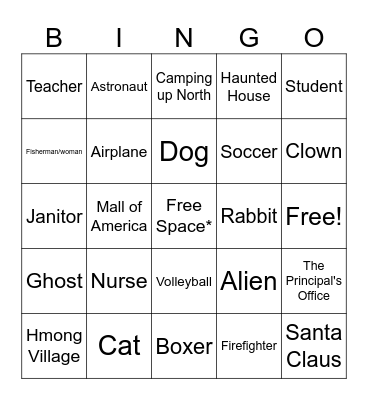 Inferencing Bingo Card
