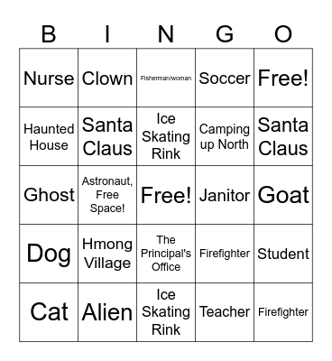 Inferencing Bingo Card