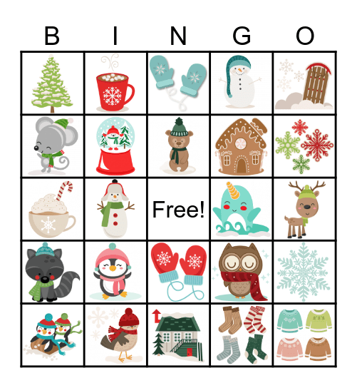 Winter BINGO Card