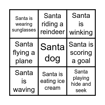 Santa is here! Bingo Card