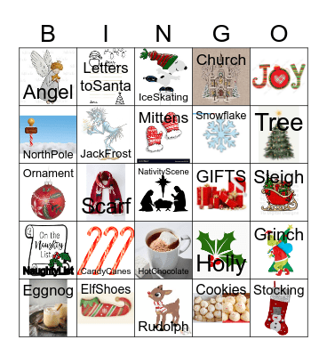 Holiday Bingo Card