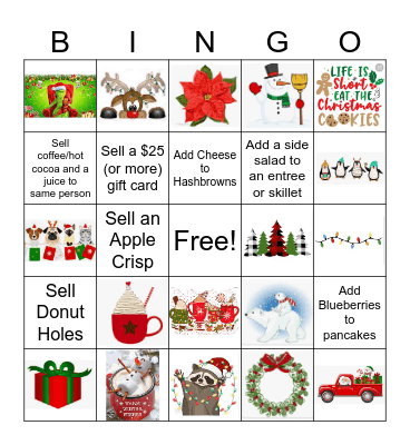 Holiday Bingo! Bingo Card