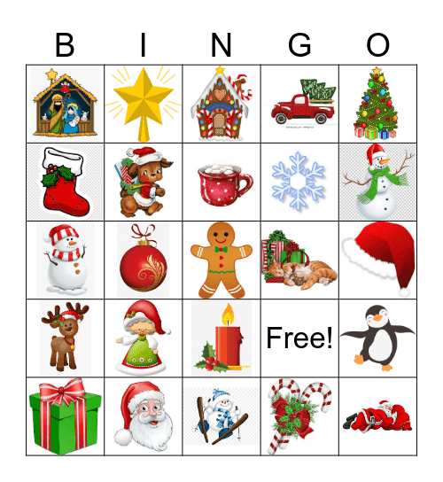 Christmas Bingo Card