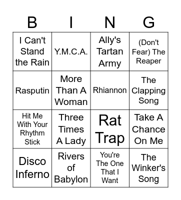 Round 1 Bingo Card