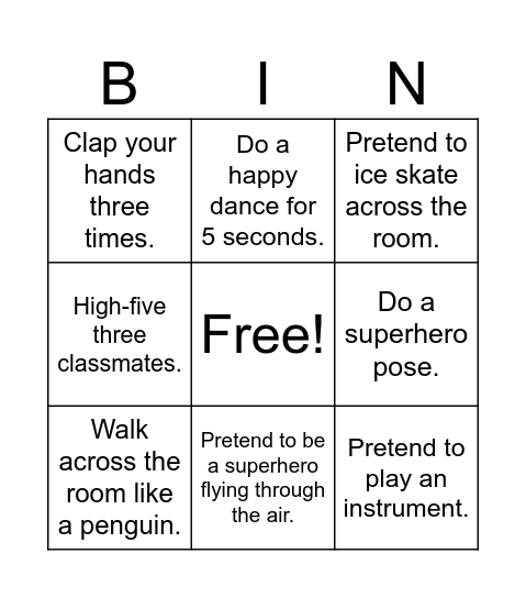 Bingo Card