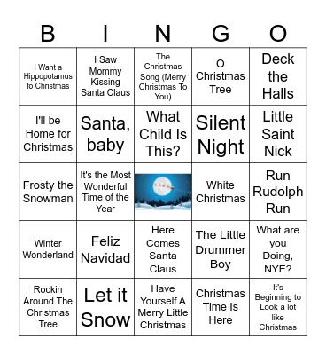 Christmas Classic Bingo Card