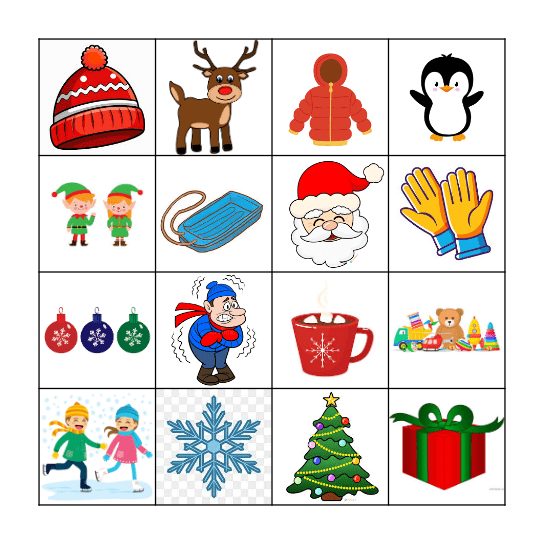 Christmas Bingo Card