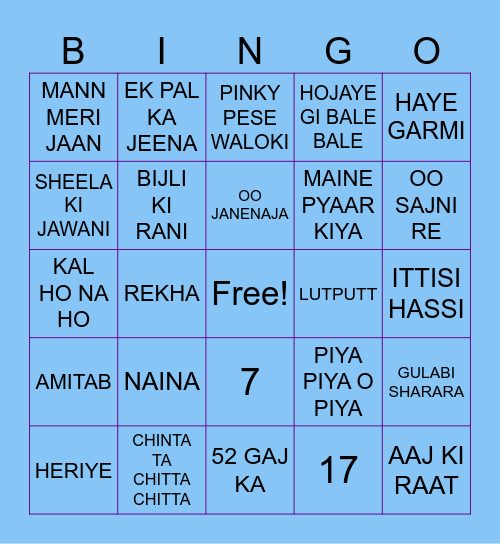 BABUJI BASI BAI FAMILY Bingo Card