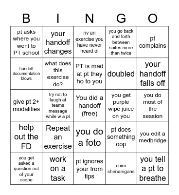 CES Bingo Card