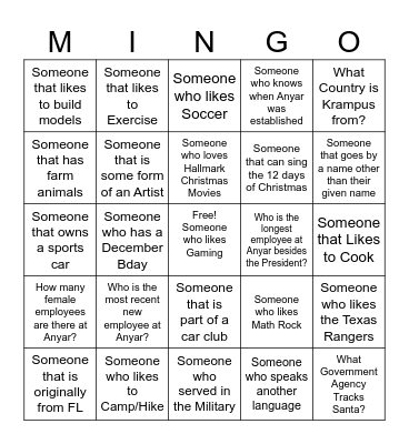 ANYAR MINGO 2024 Bingo Card