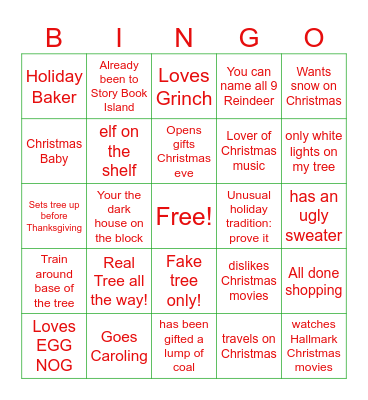 White OUT Bingo Card