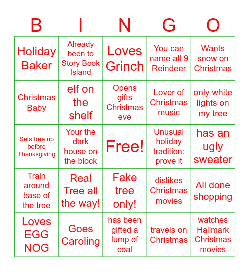 White OUT Bingo Card