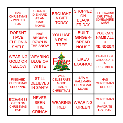 FINANCE CHRISTMAS BINGO Card