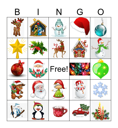 Christmas Bingo Card