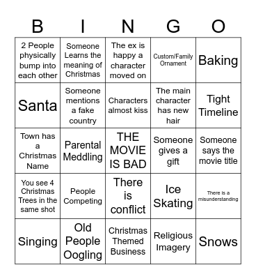 HALLMARK Bingo Card