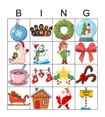 Christmas Party Bingo Card