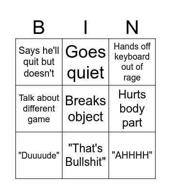 Brandon's Bingo Board Bingo Card
