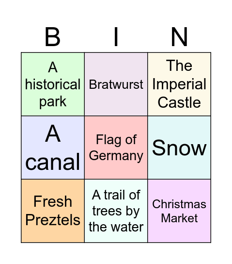 StellaBaluci_Howest (Primary Education) Bingo Card