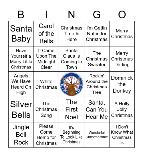 Christmas Bingo Card