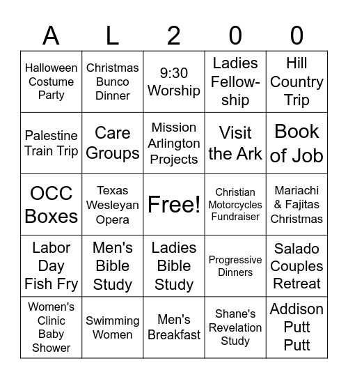 Bingo Card