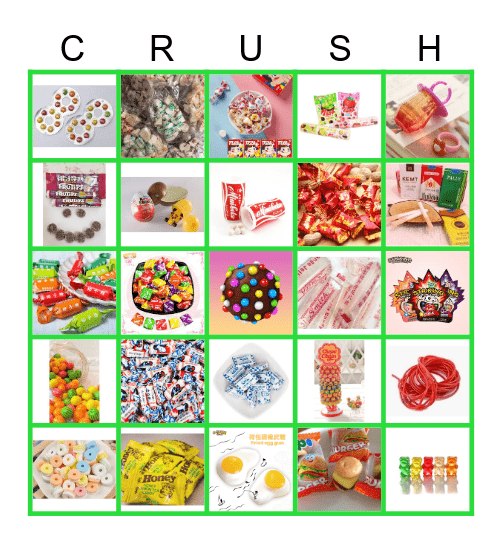 Candy ~~~ Bingo Card