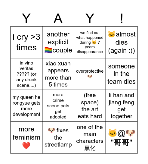 liezui s2 predictions Bingo Card