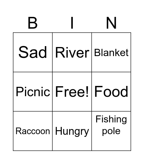 Vocab Bingo Card