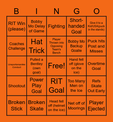 Holiday Game Bingo Card