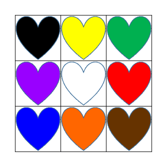 Bingo - Color Bingo Card