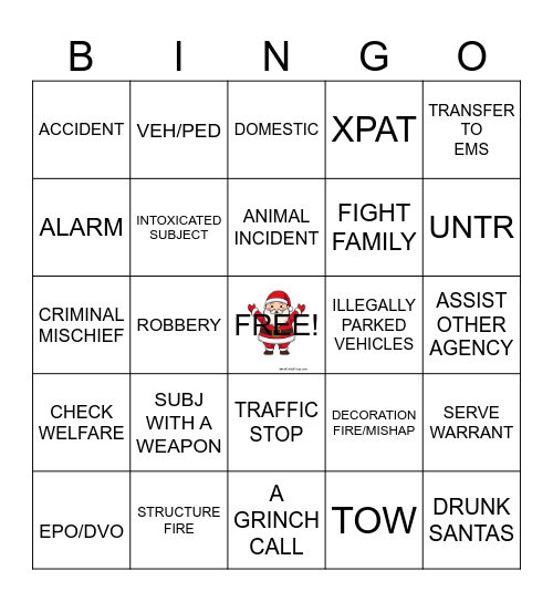 A SHIFT BINGO Card