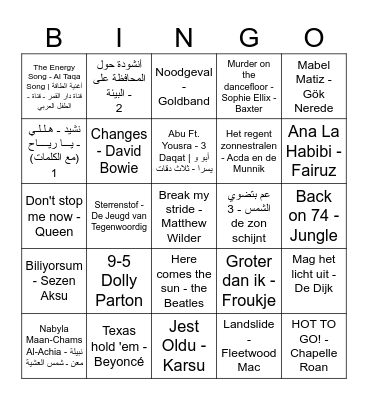 TvT Bingo Card