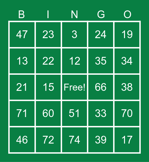 Julebord 2024 Bingo Card