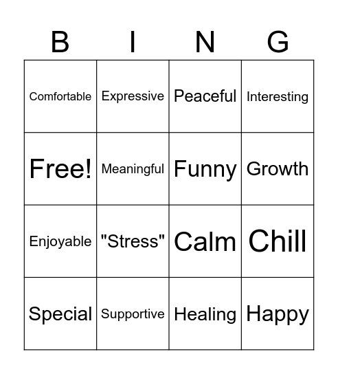 M3S Bingo Card