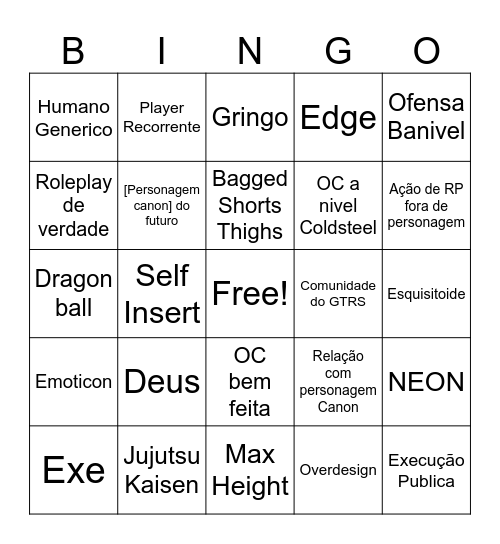 Pulse Bingo [BR] Bingo Card