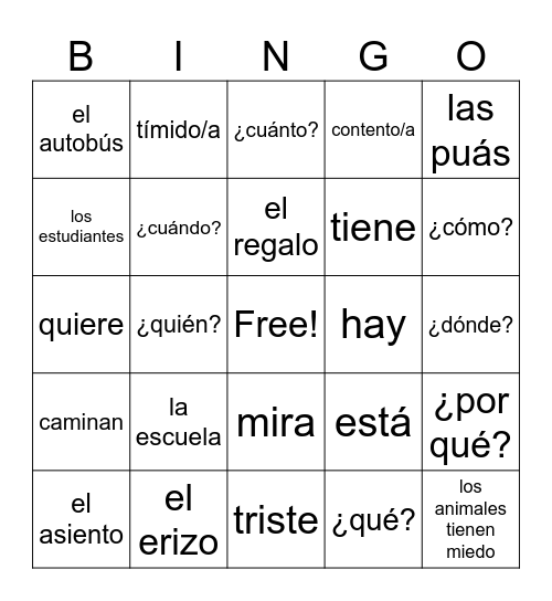 MOVIE TALK-El Erizo Bingo Card